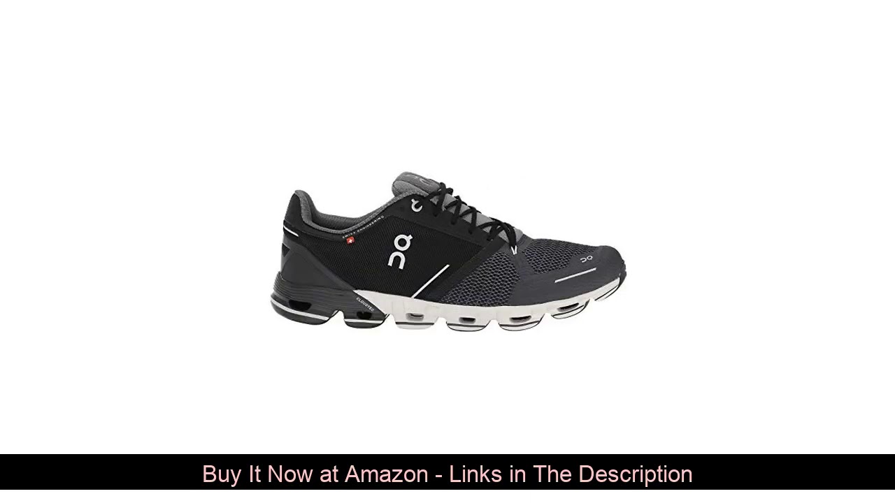 ☀️ On Running Womens Cloudflyer Black/White Running Shoe, 9 US