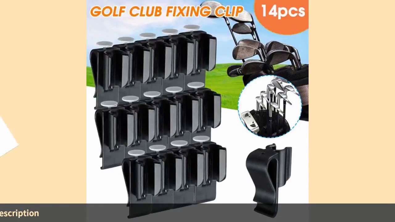 14 Pcs Sports Golf Bag Clip On Clamp Holder Putter Put Organizer Club