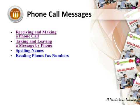 Phone call messages- materi bahasa Inggris kelas XI semester 1