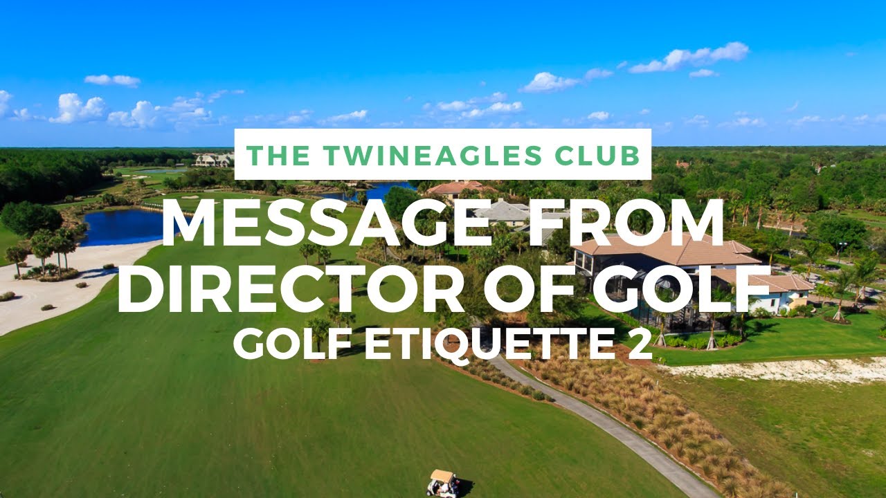 Message from the Director of Golf | August 28, 2020