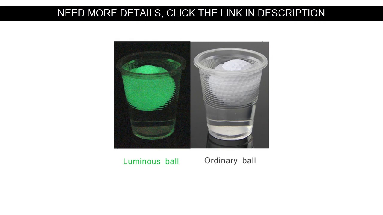 ☘️ Product images 10Pcs Floating Golf Balls for Night Sports Glowing in The Dark Fluorescent Golf B