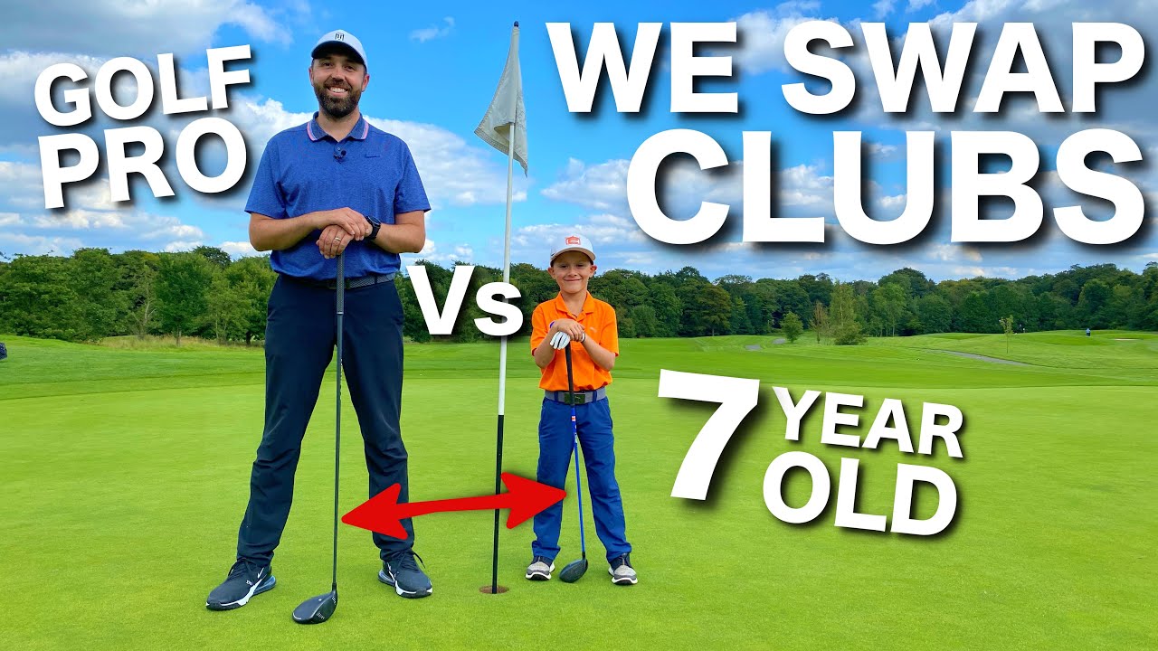 Golf Pro Vs 7 Year Old SUPERSTAR….WE SWAP CLUBS