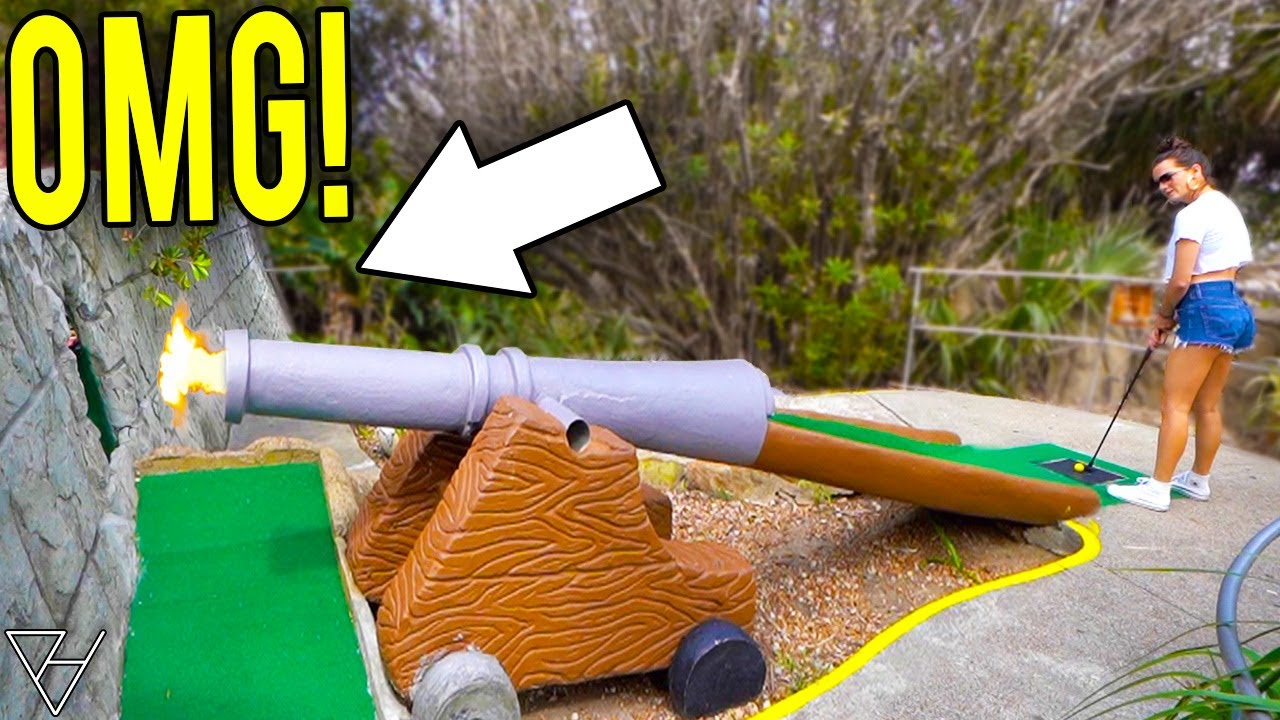 The CRAZIEST Old School Mini Golf Course Ever! – Epic Hole In One!