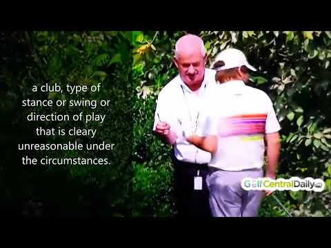 Player Tries to Take Unreasonable Stance to Gain Free Relief – Golf Rules