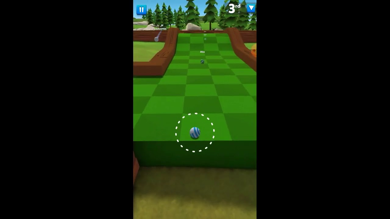 My first time playing golf battle