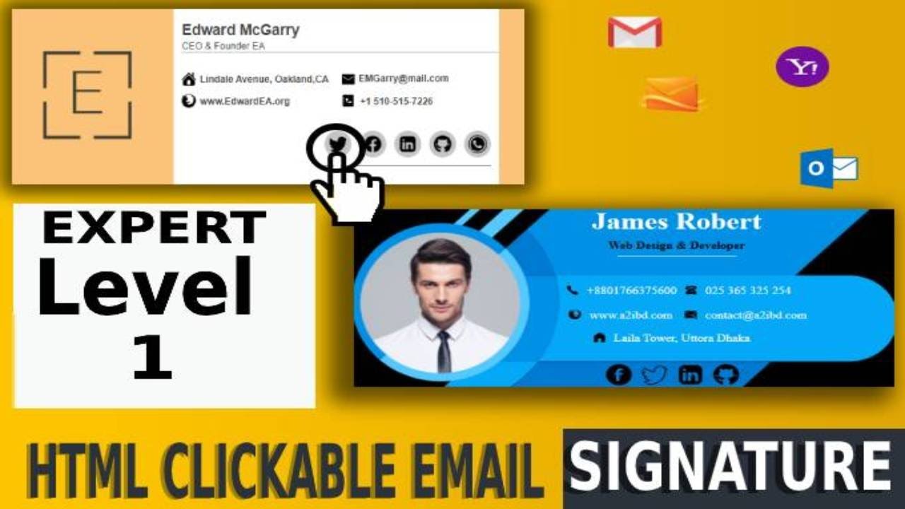 HTML email signature beginning to Expert | Expert Level 1 | DH Asik | Tech TeeRex BD