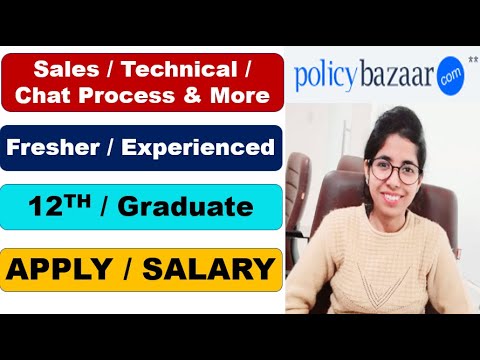 PolicyBazar Jobs 2020 | PolicyBazaar Job Vacancy In Gurgaon | Fresher, Experienced, 12th Pass Jobs