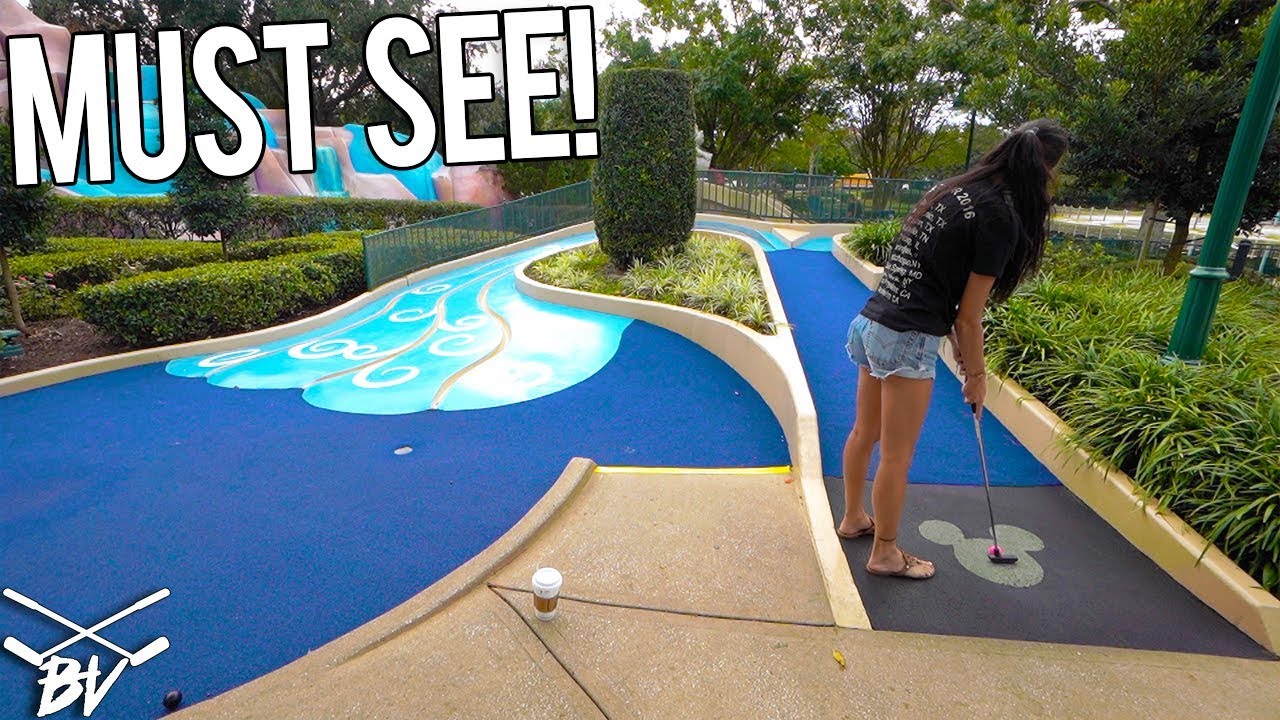 MUST PLAY ONE OF A KIND MINI GOLF COURSE AT DISNEY WORLD! LUCKY HOLE IN ONES!