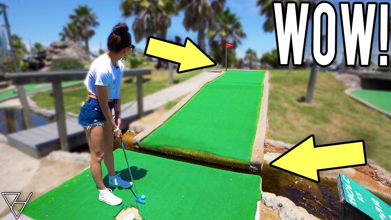 Awesome Homemade Mini Golf Course at an RV Park!