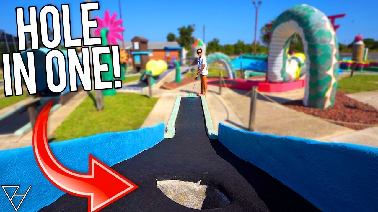 One Of The BEST Old School Mini Golf Courses! – Epic Hole In One!