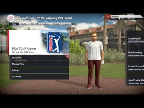 The Golf Club 2019 – How to edit golfer – add watch, glasses, hats, shoes, clubs