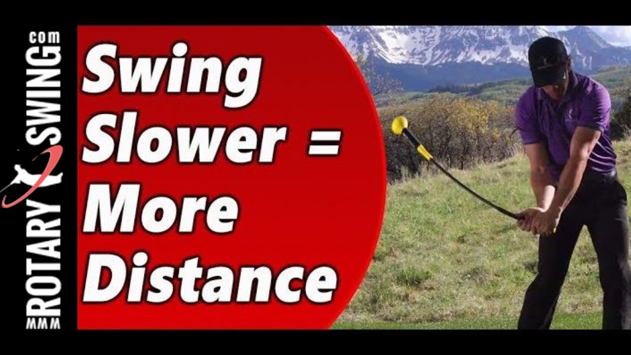 Swing Slower for More Distance in Golf