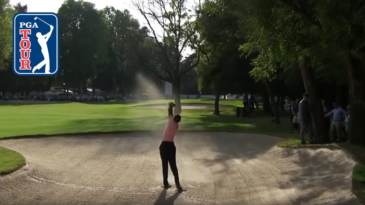 That unbelievable Tiger Woods' fairway bunker shot | WGC Mexico 2019