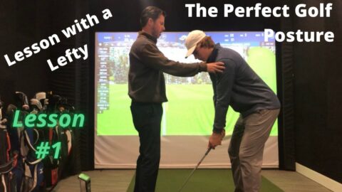 Lesson with a Lefty, Perfect Golf Posture just like Phil Mickelson