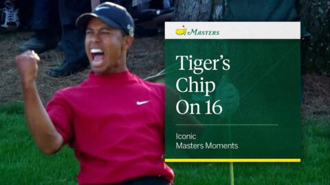 Tiger Woods’ Chip on 16 | Iconic Masters Moments