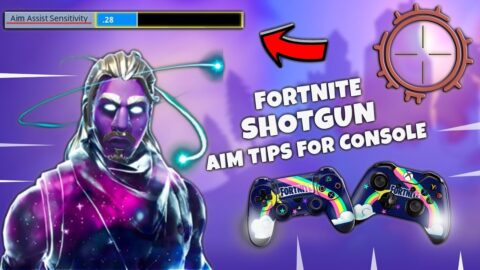 BEST Shotgun AIM TIPS + Sensitivity! Tutorial For CONSOLE Players (fortnite battle royal)
