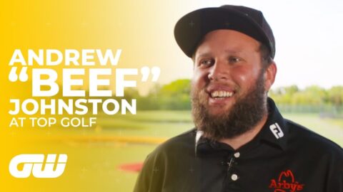 Andrew 'BEEF' Johnston at Topgolf Long Drive Competition