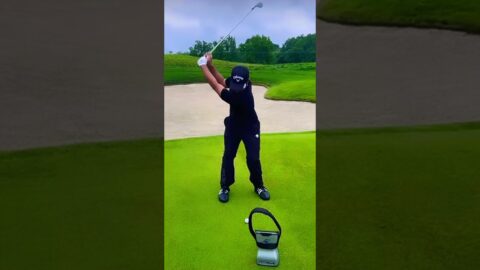 Xander Schauffele Slow Motion Iron Swing FO
