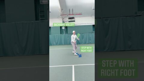 Proper Volley Footwork For Beginner & Intermediate Players  #tennis #tennistips #tennislessons