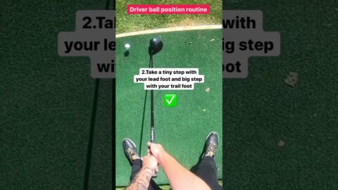 Do This For A Perfect Driver Ball Position To Create Maximum Distance