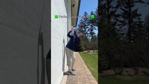 Perfect your backswing with a simple drill! ✅ A common mistake I see from amateur golfers is